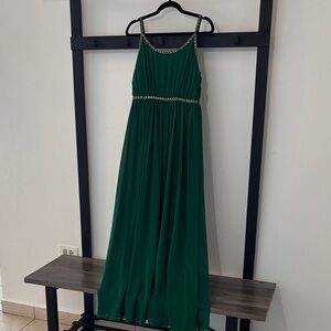 The Clothing Company Green Dress with Embellished Details